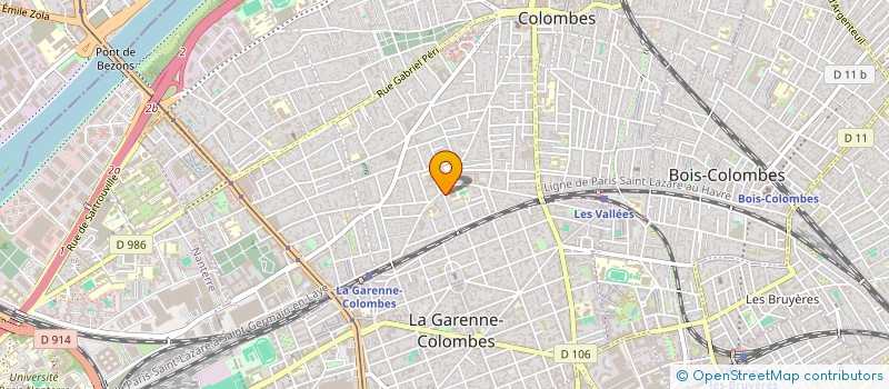 localisation de l'entreprise MIMOSA à COLOMBES