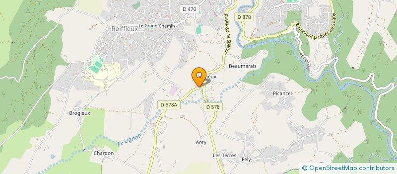 localisation de l'entreprise MIMOSA  ROIFFIEUX