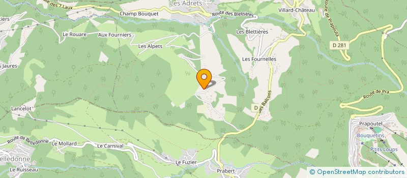 localisation de l'entreprise MIMOSA  LES ADRETS