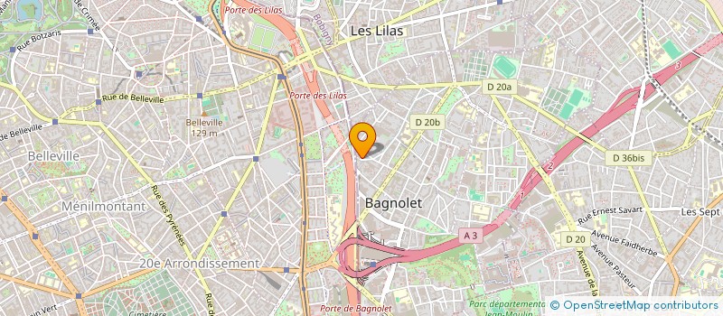 localisation de l'entreprise MIMOSAS à BAGNOLET