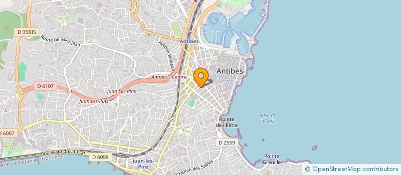 localisation de l'entreprise MIMOUNE ST à ANTIBES