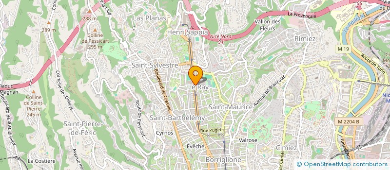 localisation de l'entreprise MIMOUNOPTIC à NICE