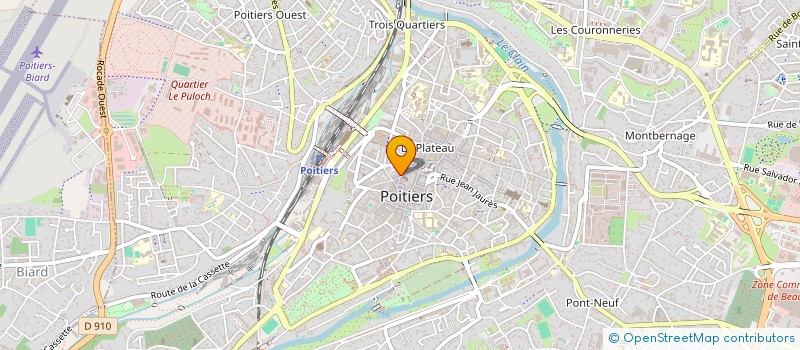 localisation de l'entreprise MIN'DE RIEN - ASSOCIATION D ACCOMPAGNEMENT DES JEUNES ETRANGERS ISOLES à POITIERS