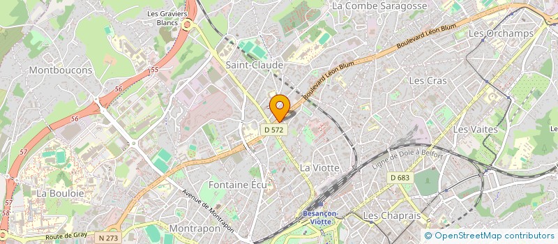 localisation de l'entreprise MIN STORE à BESANCON
