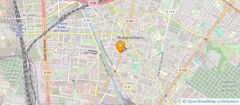 localisation de l'entreprise MINA TRANSPORT à AUBERVILLIERS