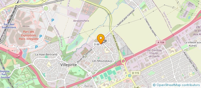 localisation de l'entreprise MINAIS à VILLEPINTE