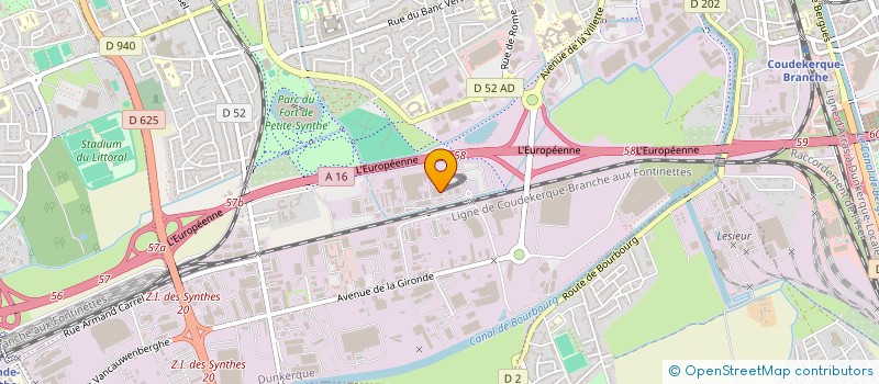 localisation de l'entreprise MINAKEM DUNKERQUE PRODUCTION à DUNKERQUE