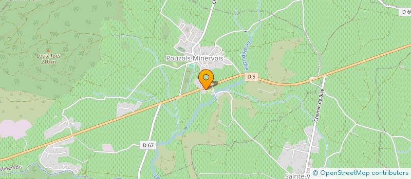 localisation de l'entreprise MINALY  POUZOLS-MINERVOIS