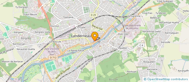 localisation de l'entreprise MINAOUED à LANDERNEAU