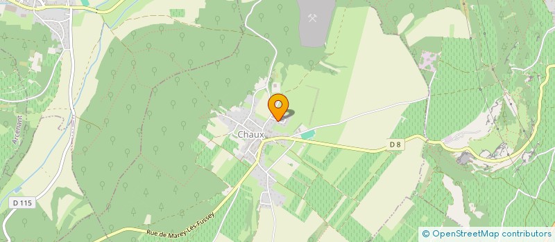 localisation de l'entreprise MINARD TRAITEUR à CHAUX