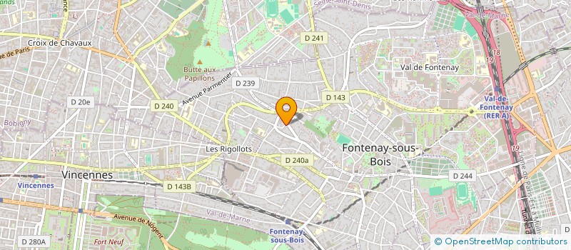 localisation de l'entreprise MINAREV à FONTENAY-SOUS-BOIS