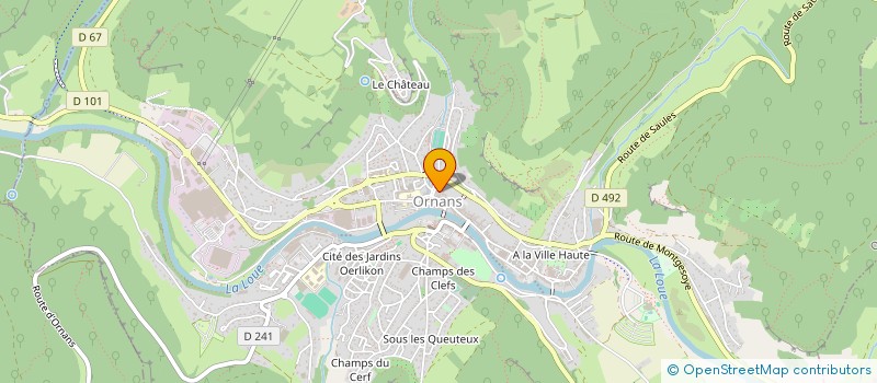 localisation de l'entreprise MINARY à ORNANS