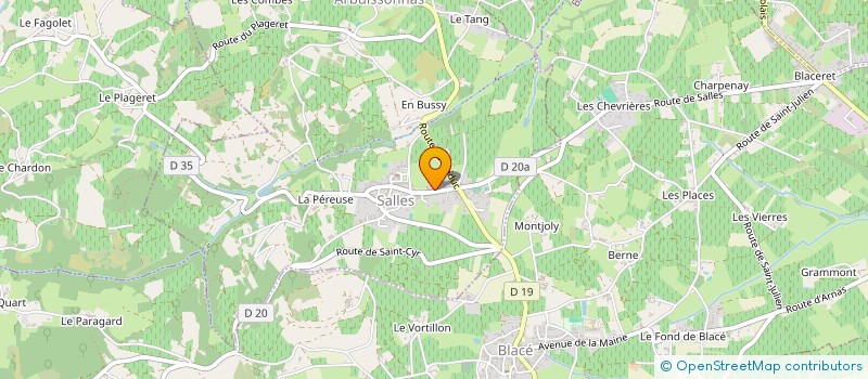 localisation de l'entreprise MINASAK  SALLES-ARBUISSONNAS-EN-BEAUJOLAIS