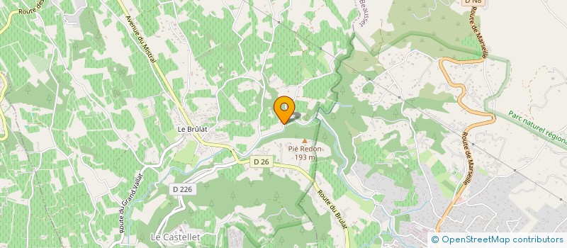 localisation de l'entreprise MINATI MACONNERIE TRADITIONNELLE à LE CASTELLET