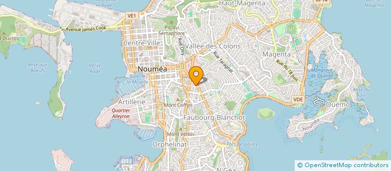localisation de l'entreprise MINCIR à NOUMEA