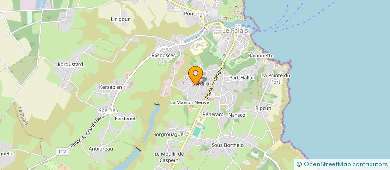 localisation de l'entreprise MIND 7  LE PALAIS