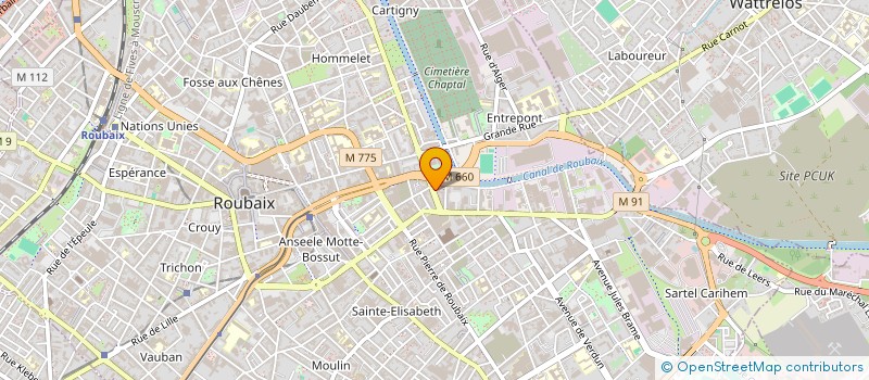 localisation de l'entreprise MIND MAX  ROUBAIX