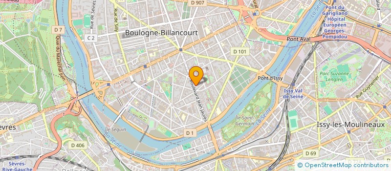localisation de l'entreprise MIND VISION à BOULOGNE-BILLANCOURT