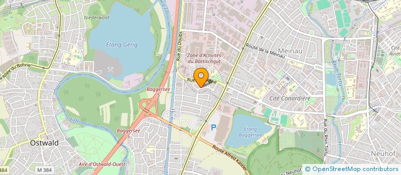 localisation de l'entreprise MINDEX  STRASBOURG