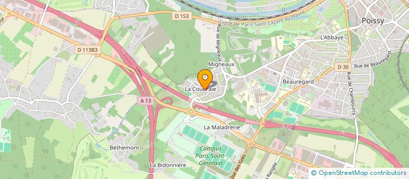 localisation de l'entreprise MINDISS TAXI  POISSY