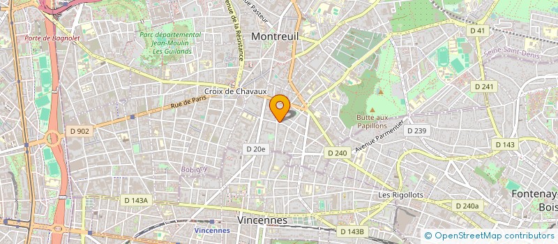 localisation de l'entreprise MINDORA  MONTREUIL
