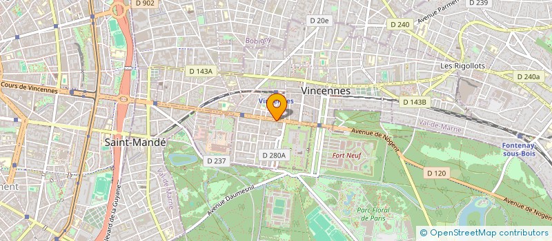 localisation de l'entreprise MINDS à VINCENNES