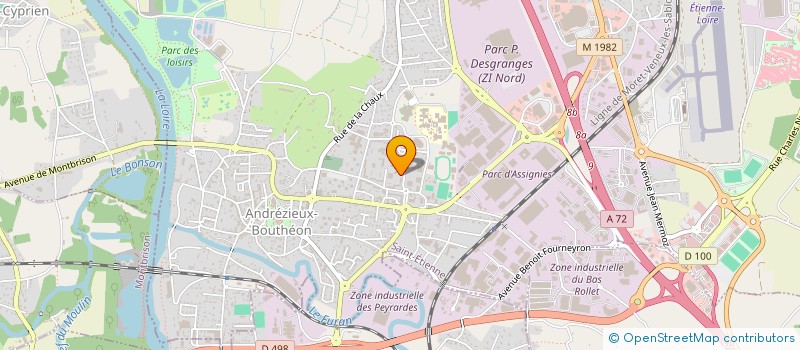 localisation de l'entreprise MINDSET FORMATION  ANDREZIEUX-BOUTHEON