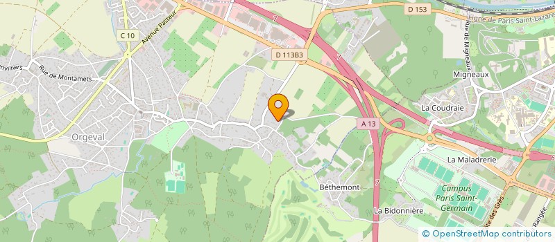 localisation de l'entreprise MINDSHIFT  ORGEVAL