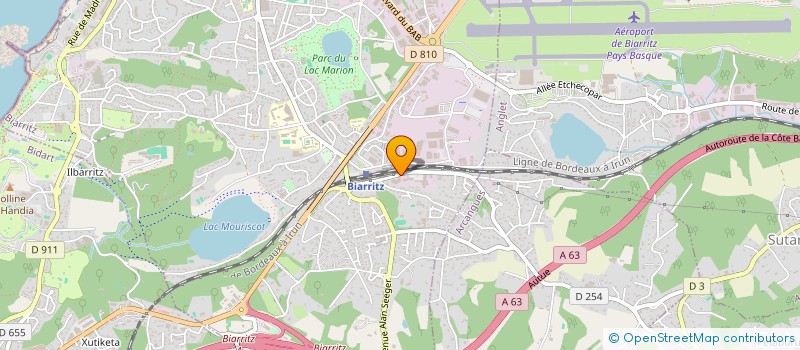 localisation de l'entreprise MINDURRY SARL à BIARRITZ