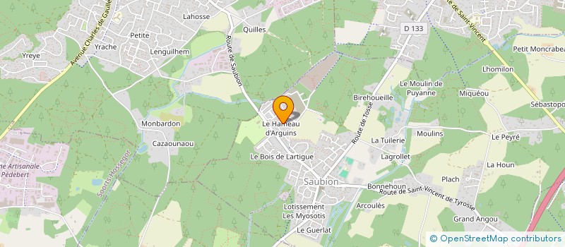 localisation de l'entreprise MINDUS à SAUBION