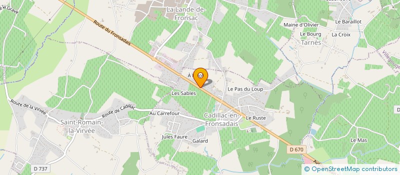 localisation de l'entreprise MINDY  CADILLAC-EN-FRONSADAIS