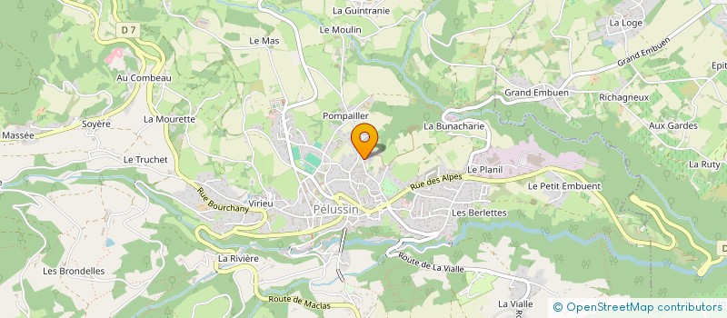 localisation de l'entreprise MINDYRIC PCS à PELUSSIN
