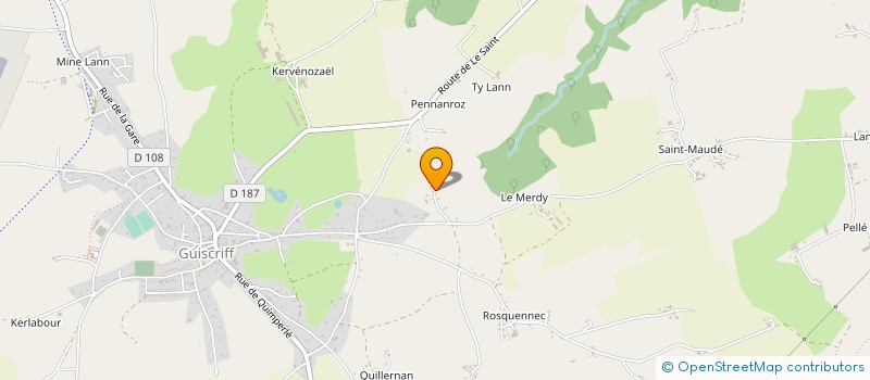 localisation de l'entreprise MINE BIBON  GUISCRIFF