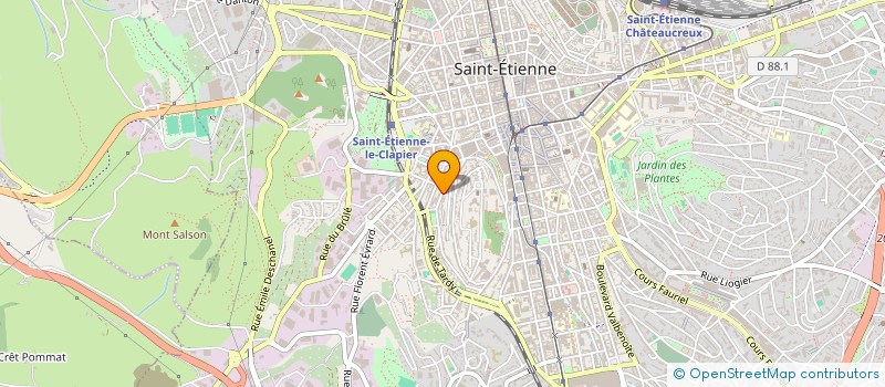 localisation de l'entreprise MINE DE CONTES  SAINT-ETIENNE