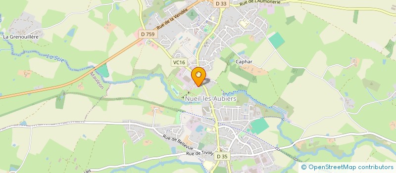 localisation de l'entreprise MINER'VET  NUEIL-LES-AUBIERS