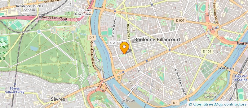 localisation de l'entreprise MINERAL LINE à BOULOGNE-BILLANCOURT
