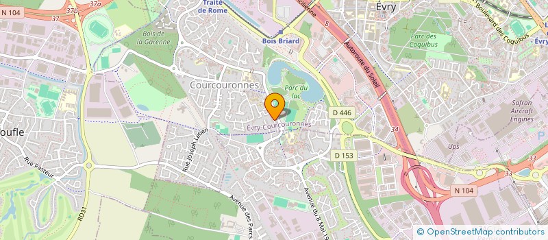 localisation de l'entreprise MINERALE  EVRY-COURCOURONNES