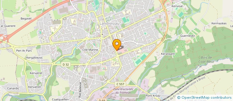 localisation de l'entreprise MINERALECO  LANDIVISIAU