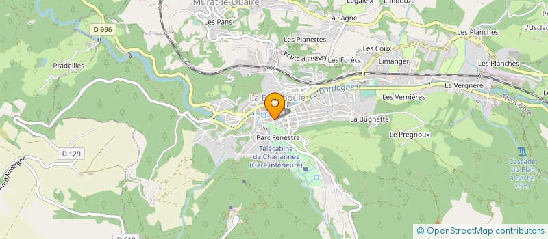 localisation de l'entreprise MINERALEXPO à LA BOURBOULE