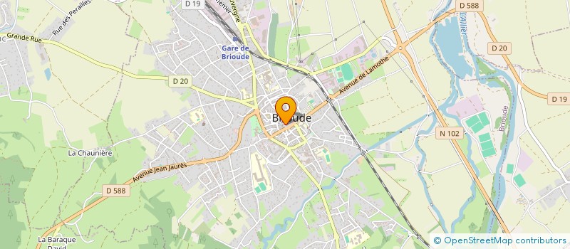 localisation de l'entreprise MINERALINE à BRIOUDE