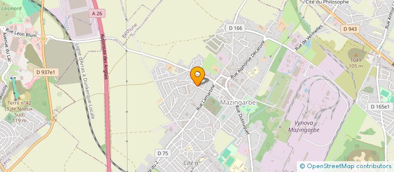 localisation de l'entreprise MINEREAUX  MAZINGARBE