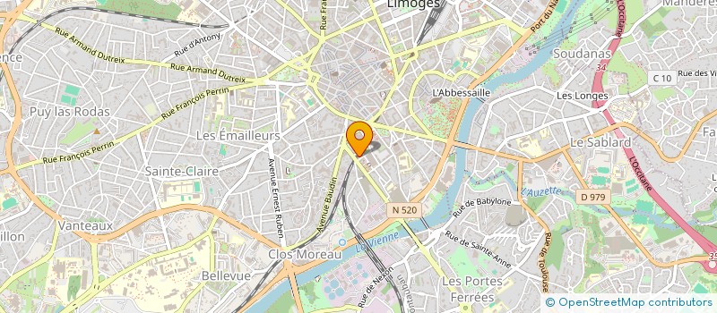 localisation de l'entreprise MINERVA AJ à LIMOGES