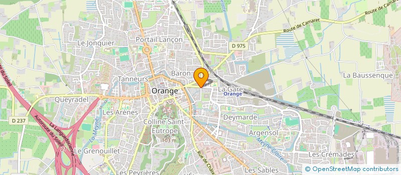 localisation de l'entreprise MINERVE  ORANGE