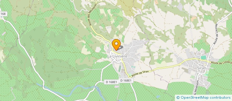 localisation de l'entreprise MINERVOIS TRAITEUR  LA LIVINIERE