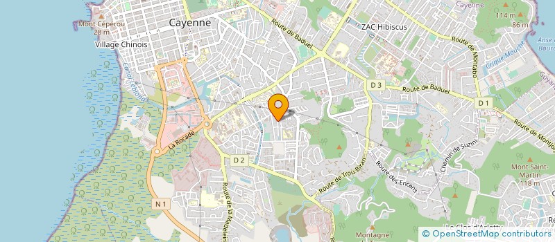 localisation de l'entreprise MINES 3C SARL à CAYENNE