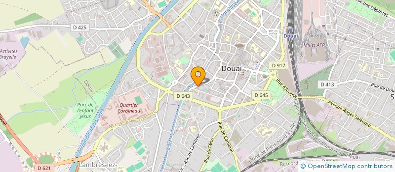 localisation de l'entreprise MINES D'OR à DOUAI