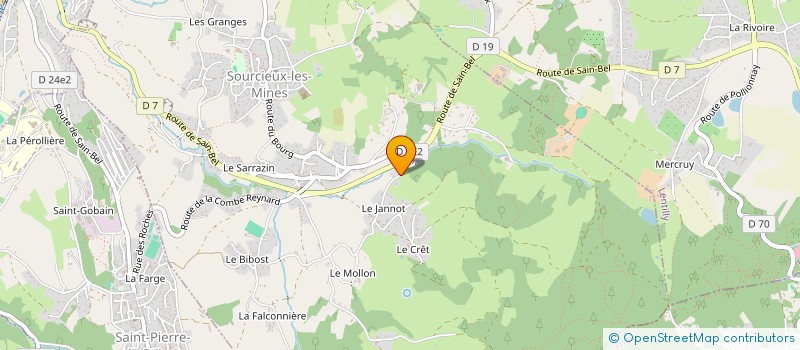 localisation de l'entreprise MINES DE JEUX  SOURCIEUX-LES-MINES