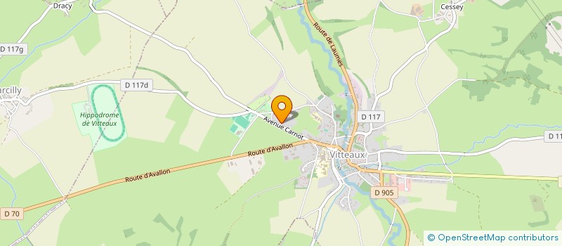 localisation de l'entreprise MINET  VITTEAUX