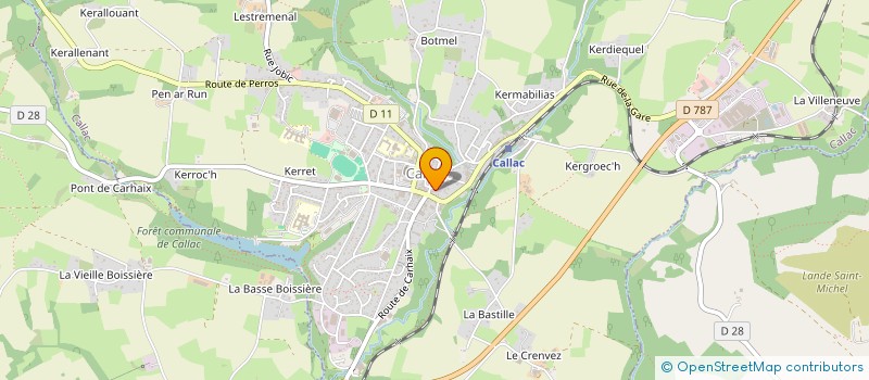 localisation de l'entreprise MINEZ-GUEGAN  CALLAC