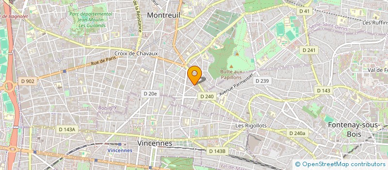 localisation de l'entreprise MING DAO QI GONG TAIJI  MONTREUIL